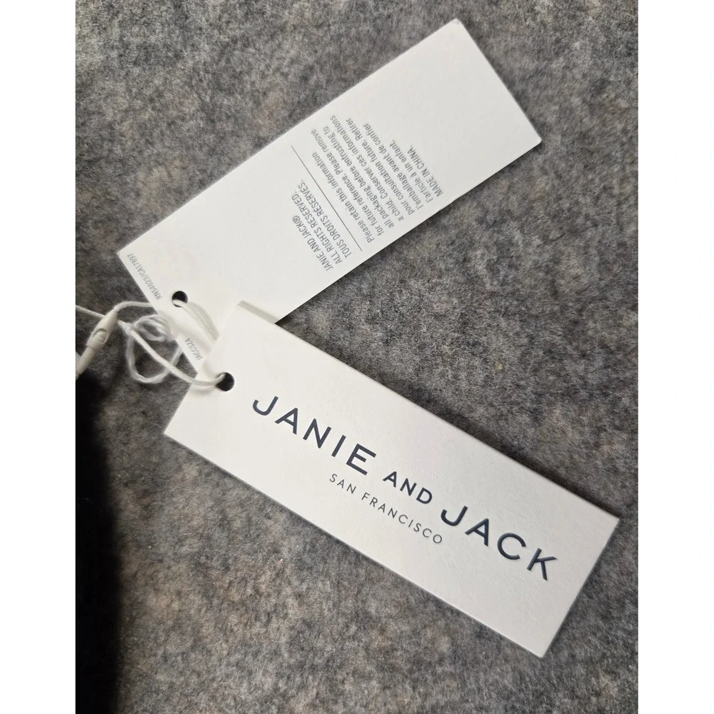Janie and Jack Boys Navy Blue Fair Isle Knit Beanie Hat Size 6 to 8 NWT
